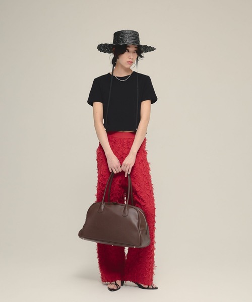 eL（エル）の「【eL】Rib Just Tee/105145（Tシャツ/カットソー・レディース・ブルー/ホワイト/ブラック/イエロー系その他/ブルー系その他/レッド・FREE）」の18枚目の写真