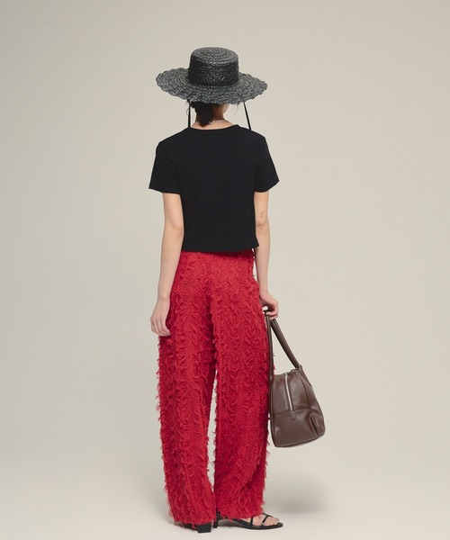 eL（エル）の「【eL】Rib Just Tee/105145（Tシャツ/カットソー・レディース・ブルー/ホワイト/ブラック/イエロー系その他/ブルー系その他/レッド・FREE）」の17枚目の写真