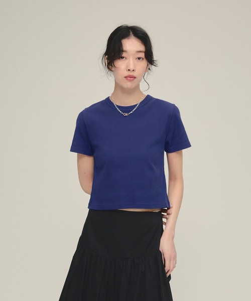 eL（エル）の「【eL】Rib Just Tee/105145（Tシャツ/カットソー・レディース・ブルー/ホワイト/ブラック/イエロー系その他/ブルー系その他/レッド・FREE）」の21枚目の写真