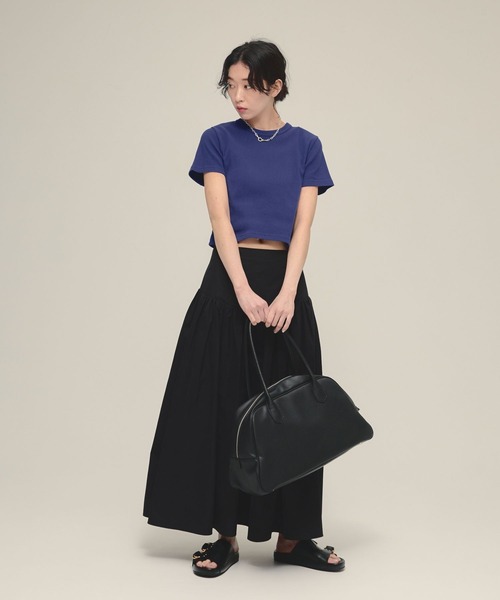 eL（エル）の「【eL】Rib Just Tee/105145（Tシャツ/カットソー・レディース・ブルー/ホワイト/ブラック/イエロー系その他/ブルー系その他/レッド・FREE）」の19枚目の写真