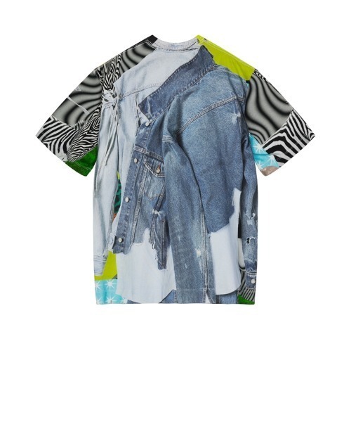 JNBY(ジェーエヌビーワイ)の「Eye-catching Printed Loose-fit Cotton T-shirt(Tシャツ/カットソー・レディース・ブラック系その他/ブルー系その他4/ピンク系その他5・38/36)」の17枚目の写真
