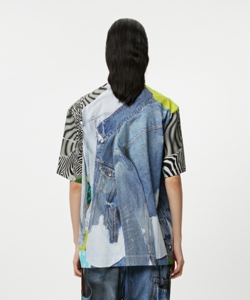 JNBY(ジェーエヌビーワイ)の「Eye-catching Printed Loose-fit Cotton T-shirt(Tシャツ/カットソー・レディース・ブラック系その他/ブルー系その他4/ピンク系その他5・38/36)」の15枚目の写真