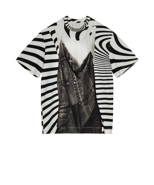 JNBY(ジェーエヌビーワイ)の「Eye-catching Printed Loose-fit Cotton T-shirt(Tシャツ/カットソー・レディース・ブラック系その他/ブルー系その他4/ピンク系その他5・38/36)」の11枚目の写真