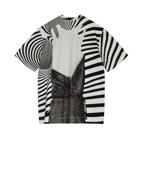 JNBY(ジェーエヌビーワイ)の「Eye-catching Printed Loose-fit Cotton T-shirt(Tシャツ/カットソー・レディース・ブラック系その他/ブルー系その他4/ピンク系その他5・38/36)」の12枚目の写真