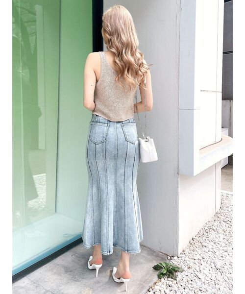 GYDA（ジェイダ）の「ラメスパンコールLOOSEニットタンクトップ（タンクトップ・レディース・ベージュ/オフホワイト/ブラック・FREE）」の21枚目の写真