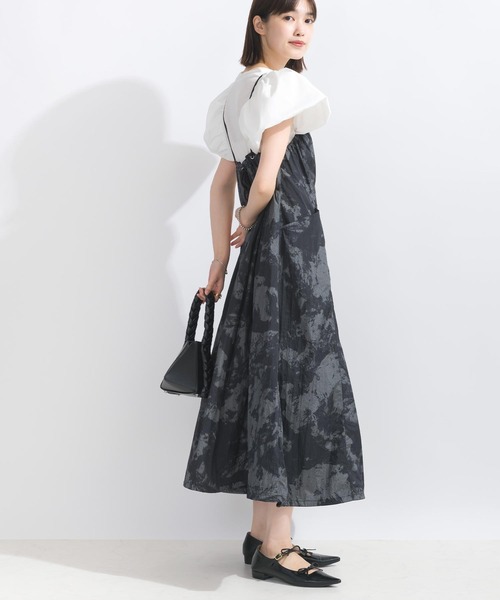 PICCIN（ピッチン）の「【WEB限定】ボリュームスリーブシアーラメテレコプルオーバー（Tシャツ/カットソー・レディース・ブラック/オフホワイト・L/M）」の5枚目の写真