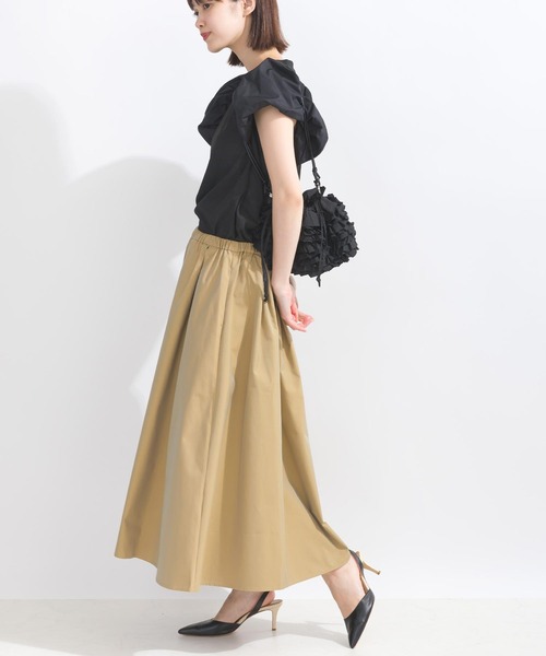 PICCIN（ピッチン）の「【WEB限定】ボリュームスリーブシアーラメテレコプルオーバー（Tシャツ/カットソー・レディース・ブラック/オフホワイト・L/M）」の11枚目の写真