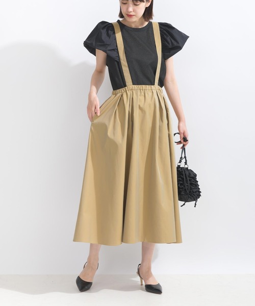 PICCIN（ピッチン）の「【WEB限定】ボリュームスリーブシアーラメテレコプルオーバー（Tシャツ/カットソー・レディース・ブラック/オフホワイト・L/M）」の14枚目の写真