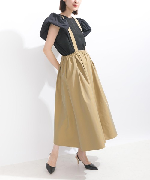 PICCIN（ピッチン）の「【WEB限定】ボリュームスリーブシアーラメテレコプルオーバー（Tシャツ/カットソー・レディース・ブラック/オフホワイト・L/M）」の17枚目の写真