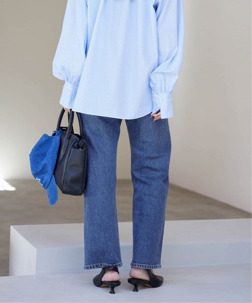 SLOBE IENA（スローブイエナ）の「《追加6》LE DENIM ストレートパンツ（デニムパンツ・レディース・ブルー/サックスブルー・40/38/36/34）」の12枚目の写真