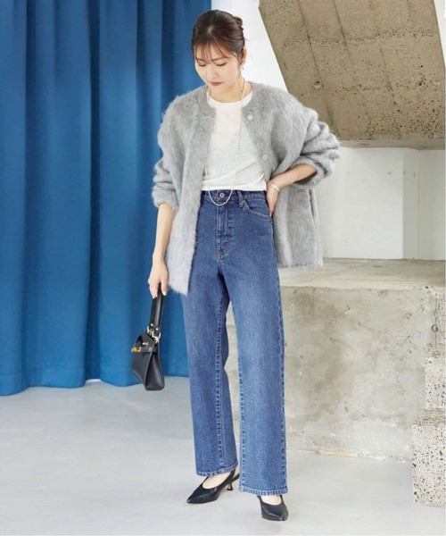 SLOBE IENA（スローブイエナ）の「《追加6》LE DENIM ストレートパンツ（デニムパンツ・レディース・ブルー/サックスブルー・40/38/36/34）」の14枚目の写真