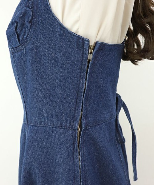 an another angelus（アンアナザーアンジェラス）の「ビスチェ切替デニムジャンパースカート/ananotherangelus（ジャンパースカート・レディース・ブルー/インディゴブルー・FREE）」の20枚目の写真