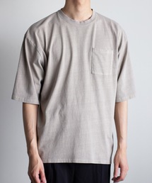【SELECT】IR:16/-天竺 ピグメント加工 ポケットTEE