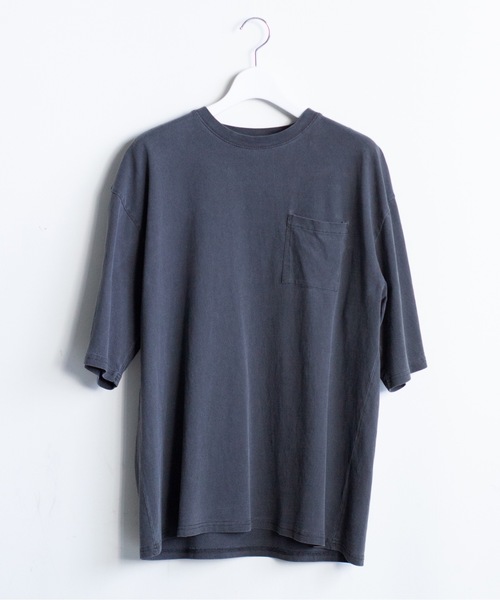 Magine(マージン)の「【SELECT】IR:16/-天竺 ピグメント加工 ポケットTEE(Tシャツ/カットソー・メンズ・ベージュ/ブラック/グリーン/ブラウン・L/M/XL)」の16枚目の写真