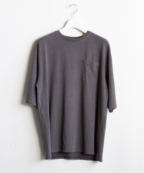 Magine(マージン)の「【SELECT】IR:16/-天竺 ピグメント加工 ポケットTEE(Tシャツ/カットソー・メンズ・ベージュ/ブラック/グリーン/ブラウン・L/M/XL)」の17枚目の写真