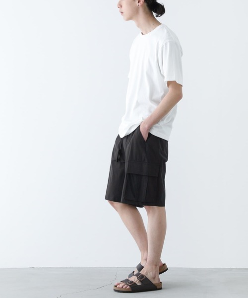 n'OrLABEL(ノアールレーベル)の「【撥水】ナイロンハーフカーゴパンツ(カーゴパンツ・メンズ・ブラック/カーキ/ベージュ・XL/L/M)」の12枚目の写真