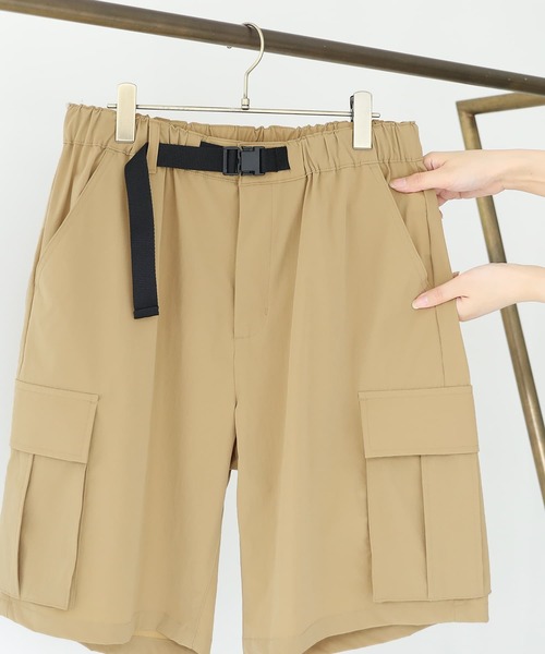 n'OrLABEL(ノアールレーベル)の「【撥水】ナイロンハーフカーゴパンツ(カーゴパンツ・メンズ・ブラック/カーキ/ベージュ・XL/L/M)」の7枚目の写真
