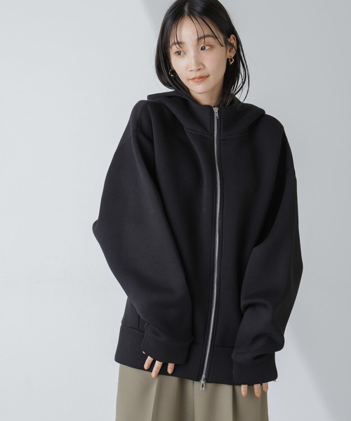 WEB限定】テックダンボールダブルジップBIGパーカ男女兼用（パーカー