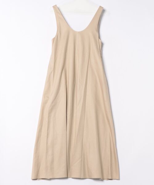ROPE'(ロペ)の「レーヨンリネンフレアワンピース(ワンピース・レディース・ブラック/ベージュ・38/36)」の2枚目の写真