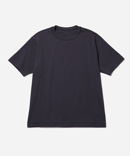 BIOTOP(ビオトープ)の「【BIOTOP original】 Reduced Hi gauge Interlock Knit S/S Crew Tee(Tシャツ/カットソー・メンズ・ホワイト/チャコールグレー/ブラック・S/L/M)」の3枚目の写真