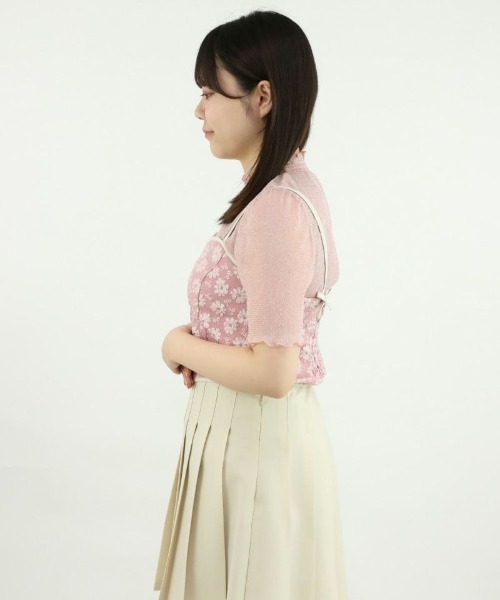 F i.n.t（フィント）の「シアーラメトップス/fint（Tシャツ/カットソー・レディース・ブラック/シルバー/ライトピンク/ライトベージュ・FREE）」の21枚目の写真