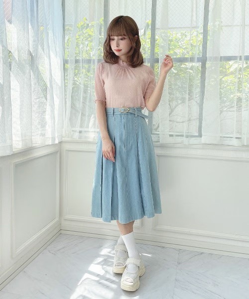 F i.n.t(フィント)の「シアーラメトップス/fint(Tシャツ/カットソー・レディース・ブラック/シルバー/ライトピンク/ライトベージュ・FREE)」の10枚目の写真