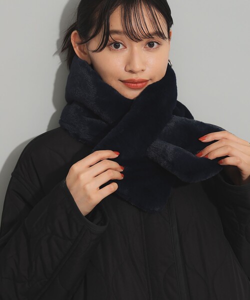 Ray BEAMS（レイビームス）の「フェイクファー ティペット（マフラー・レディース・ネイビー/レッド/サックスブルー・ONE SIZE）」の11枚目の写真
