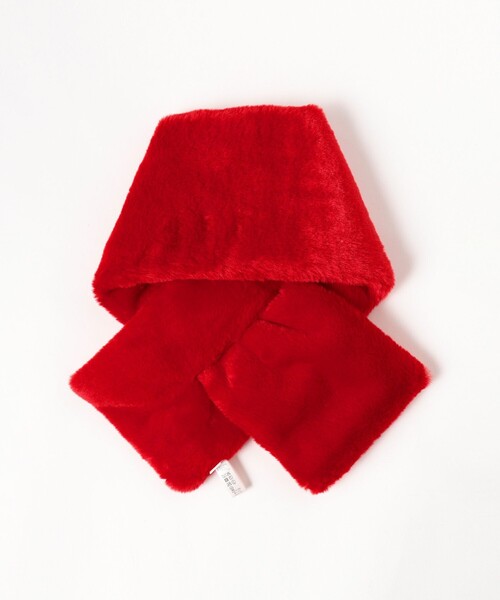 Ray BEAMS（レイビームス）の「フェイクファー ティペット（マフラー・レディース・ネイビー/レッド/サックスブルー・ONE SIZE）」の14枚目の写真