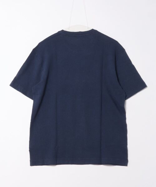 BENETTON (UNITED COLORS OF BENETTON)(ベネトンユナイテッドカラーズオブベネトン)の「リネンクルーネックフロントプリント半袖Tシャツ・カットソー(Tシャツ/カットソー・メンズ・ブラウン/ネイビー/ライトベージュ・SMALL/MEDIUM/LARGE)」の4枚目の写真