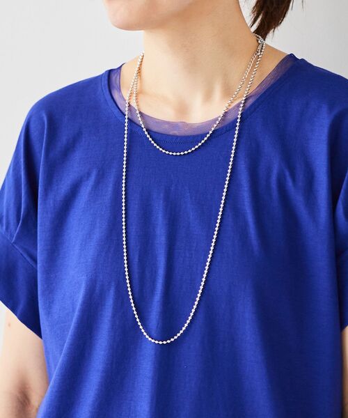 le.coeur blanc（ルクールブラン）の「ボールチェーン2本セットネックレス（ネックレス・レディース・シルバー・FREE）」の7枚目の写真