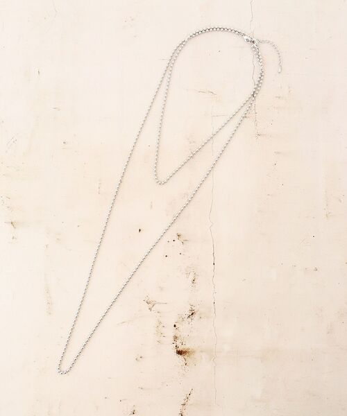 le.coeur blanc（ルクールブラン）の「ボールチェーン2本セットネックレス（ネックレス・レディース・シルバー・FREE）」の10枚目の写真