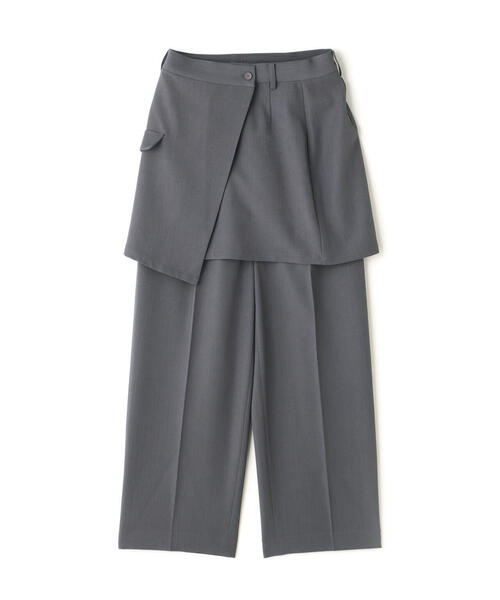 N.（N. Natural Beauty Basic）（エヌエヌナチュラルビューティーベーシック）の「◆ラップレイヤードパンツ（その他パンツ・レディース・ベージュ/グレー・MEDIUM/SMALL）」の3枚目の写真