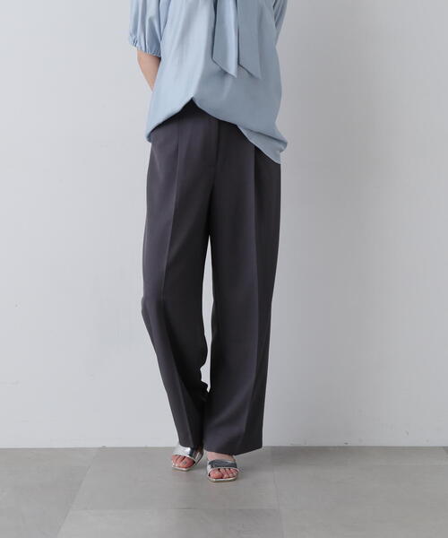 N.（N. Natural Beauty Basic）（エヌエヌナチュラルビューティーベーシック）の「◆ラップレイヤードパンツ（その他パンツ・レディース・ベージュ/グレー・MEDIUM/SMALL）」の11枚目の写真