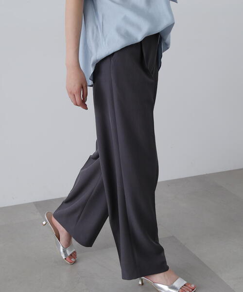 N.（N. Natural Beauty Basic）（エヌエヌナチュラルビューティーベーシック）の「◆ラップレイヤードパンツ（その他パンツ・レディース・ベージュ/グレー・MEDIUM/SMALL）」の12枚目の写真