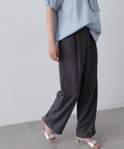 N.（N. Natural Beauty Basic）（エヌエヌナチュラルビューティーベーシック）の「◆ラップレイヤードパンツ（その他パンツ・レディース・ベージュ/グレー・MEDIUM/SMALL）」の13枚目の写真