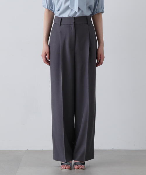 N.（N. Natural Beauty Basic）（エヌエヌナチュラルビューティーベーシック）の「◆ラップレイヤードパンツ（その他パンツ・レディース・ベージュ/グレー・MEDIUM/SMALL）」の15枚目の写真