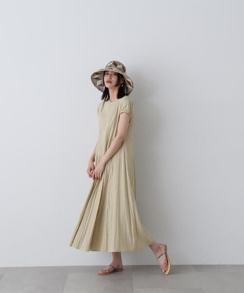 N.（N. Natural Beauty Basic）（エヌエヌナチュラルビューティーベーシック）の「◆パネル切替パフワンピース（ワンピース・レディース・スミクロ/ライラック/ベージュ・MEDIUM/SMALL）」の13枚目の写真