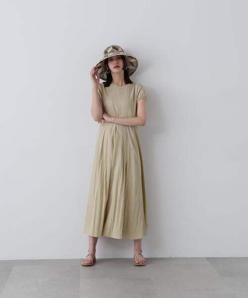 N.（N. Natural Beauty Basic）（エヌエヌナチュラルビューティーベーシック）の「◆パネル切替パフワンピース（ワンピース・レディース・スミクロ/ライラック/ベージュ・MEDIUM/SMALL）」の14枚目の写真