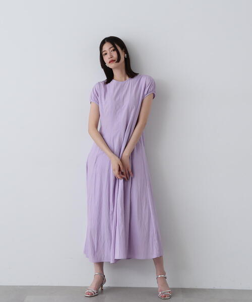 N.（N. Natural Beauty Basic）（エヌエヌナチュラルビューティーベーシック）の「◆パネル切替パフワンピース（ワンピース・レディース・スミクロ/ライラック/ベージュ・MEDIUM/SMALL）」の17枚目の写真