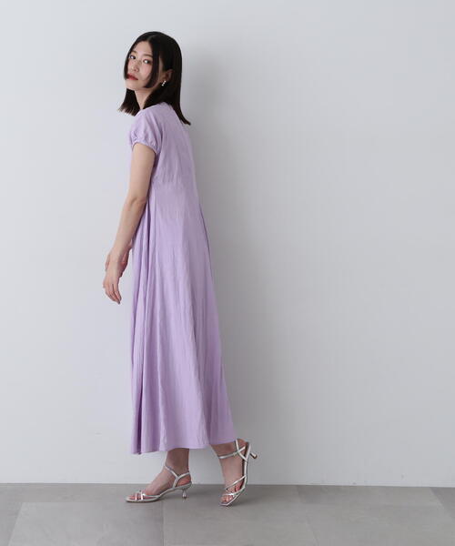 N.（N. Natural Beauty Basic）（エヌエヌナチュラルビューティーベーシック）の「◆パネル切替パフワンピース（ワンピース・レディース・スミクロ/ライラック/ベージュ・MEDIUM/SMALL）」の19枚目の写真