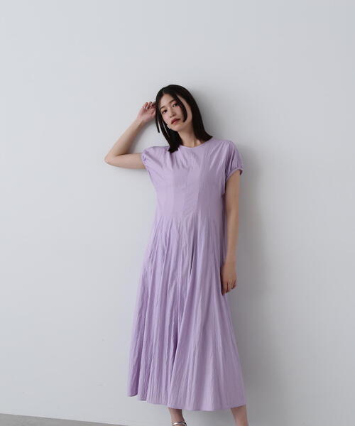 N.（N. Natural Beauty Basic）（エヌエヌナチュラルビューティーベーシック）の「◆パネル切替パフワンピース（ワンピース・レディース・スミクロ/ライラック/ベージュ・MEDIUM/SMALL）」の20枚目の写真