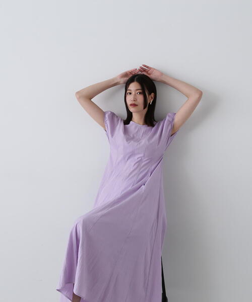 N.（N. Natural Beauty Basic）（エヌエヌナチュラルビューティーベーシック）の「◆パネル切替パフワンピース（ワンピース・レディース・スミクロ/ライラック/ベージュ・MEDIUM/SMALL）」の21枚目の写真