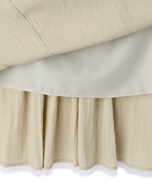 N.（N. Natural Beauty Basic）（エヌエヌナチュラルビューティーベーシック）の「◆パネル切替パフワンピース（ワンピース・レディース・スミクロ/ライラック/ベージュ・MEDIUM/SMALL）」の7枚目の写真