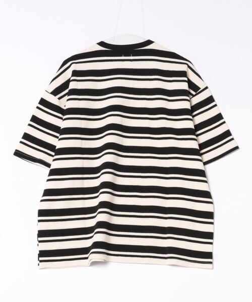 Revo.（レボ）の「Revo. ワッフルボーダー SS Tee（Tシャツ/カットソー・メンズ・イエロー/ブラック/ブルー・2/1）」の15枚目の写真