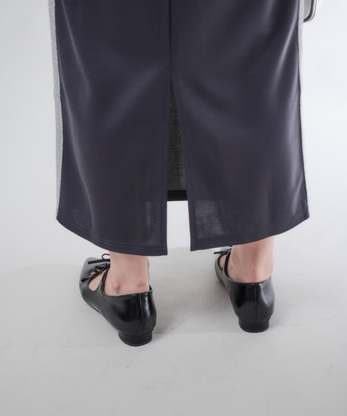 Shelly island(シェリーアイランド)の「ラメラインスカート(スカート・レディース・チャコールグレー/ブラック・FREE)」の18枚目の写真