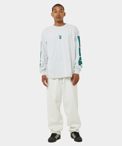 HUF（ハフ）の「MEGABLAST STRETCH LS TEE  / HUF ハフ ヘビーウェイト ロングスリーブTシャツ ロンT（Tシャツ/カットソー・メンズ・アッシュグレー/グリーン系その他/ブラック/ホワイト・XX-LARGE/X-LARGE/LARGE/MEDIUM/SMALL/X-SMALL）」の22枚目の写真