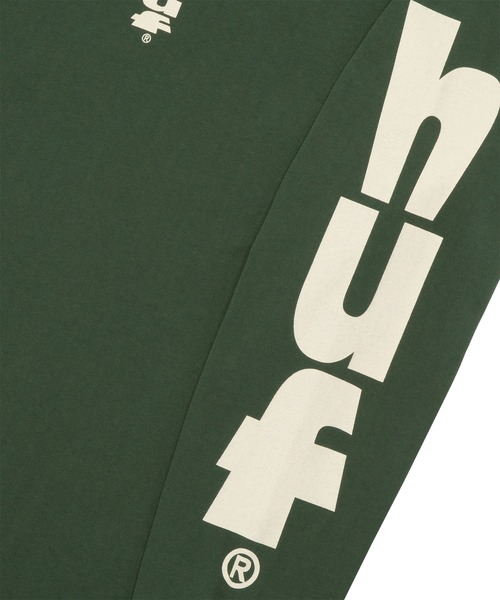 HUF（ハフ）の「MEGABLAST STRETCH LS TEE  / HUF ハフ ヘビーウェイト ロングスリーブTシャツ ロンT（Tシャツ/カットソー・メンズ・アッシュグレー/グリーン系その他/ブラック/ホワイト・XX-LARGE/X-LARGE/LARGE/MEDIUM/SMALL/X-SMALL）」の10枚目の写真
