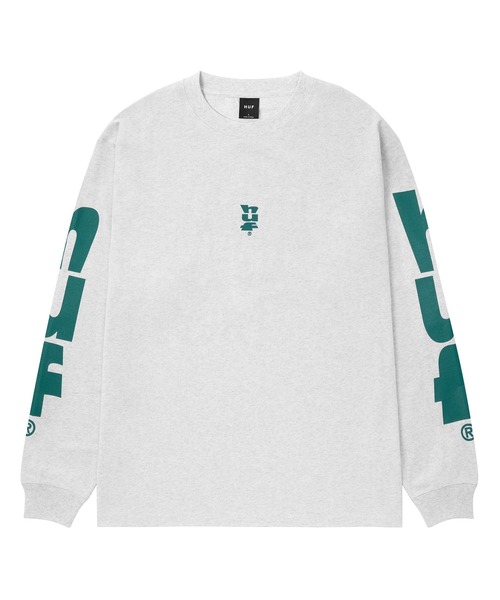 HUF（ハフ）の「MEGABLAST STRETCH LS TEE  / HUF ハフ ヘビーウェイト ロングスリーブTシャツ ロンT（Tシャツ/カットソー・メンズ・アッシュグレー/グリーン系その他/ブラック/ホワイト・XX-LARGE/X-LARGE/LARGE/MEDIUM/SMALL/X-SMALL）」の16枚目の写真