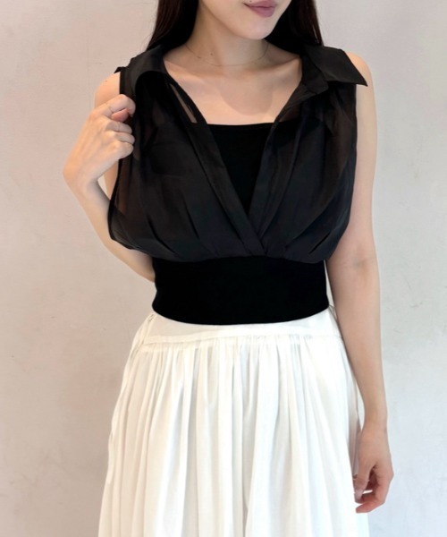 【セール】ドッキングニットTOPS（ニット/セーター）｜SNIDEL（スナイデル）