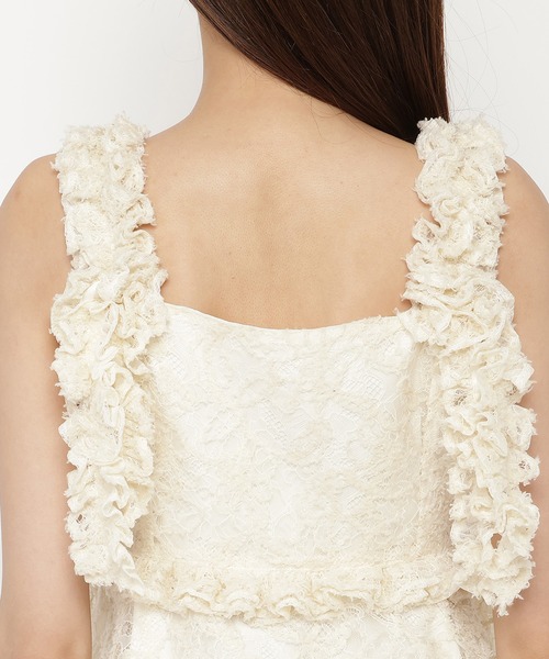 REDYAZEL（レディアゼル）の「レースフリルぺプラムキャミソール（キャミソール・レディース・オフホワイト/ピンク/イエロー・FREE）」の14枚目の写真